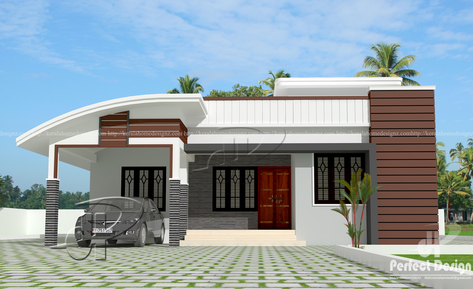 1000 Sq Ft Modern Single Floor Home Kerala Home Design