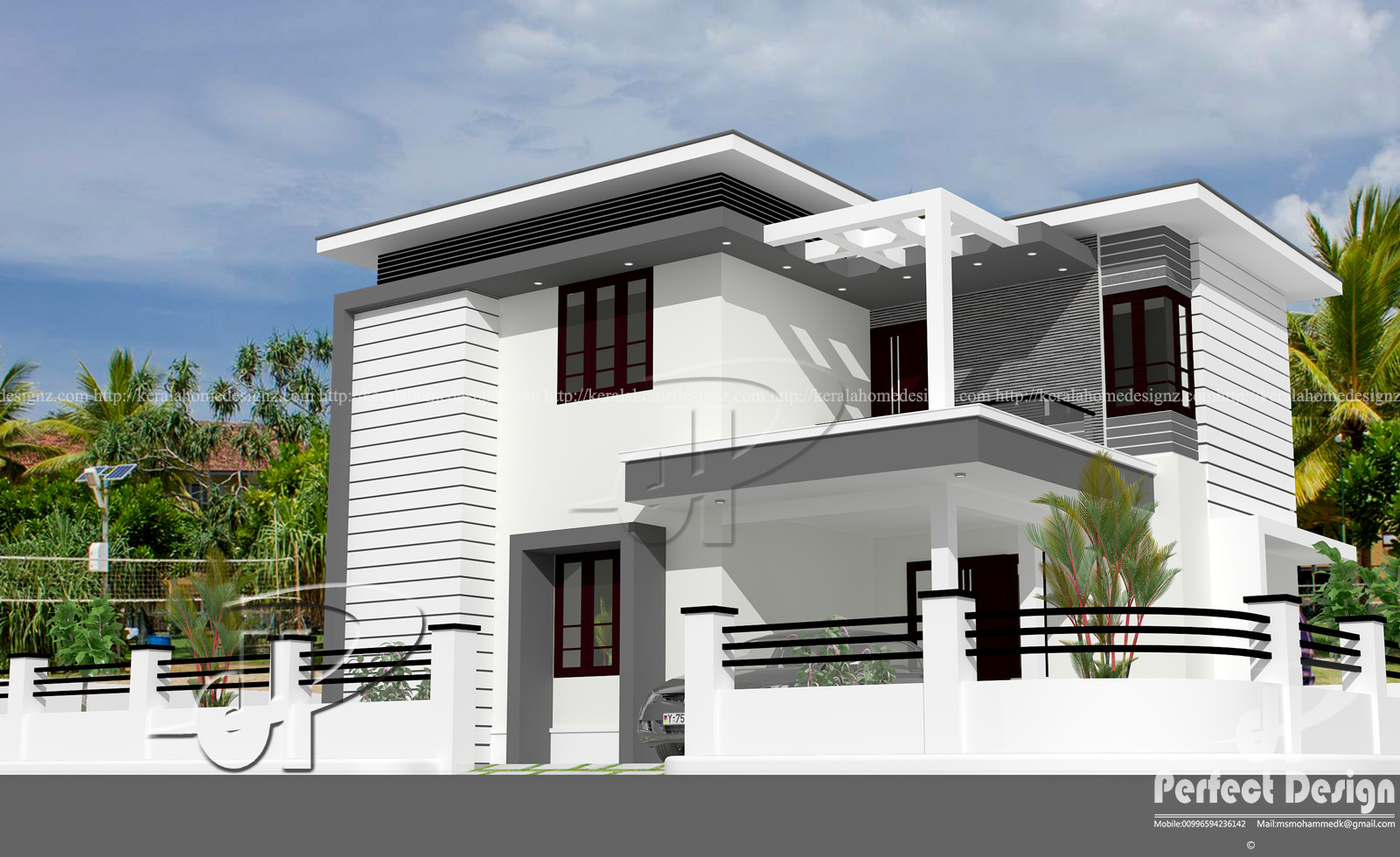 1442 SQ.FT MODERN DOUBLE FLOOR HOME \u2013 Kerala Home Design