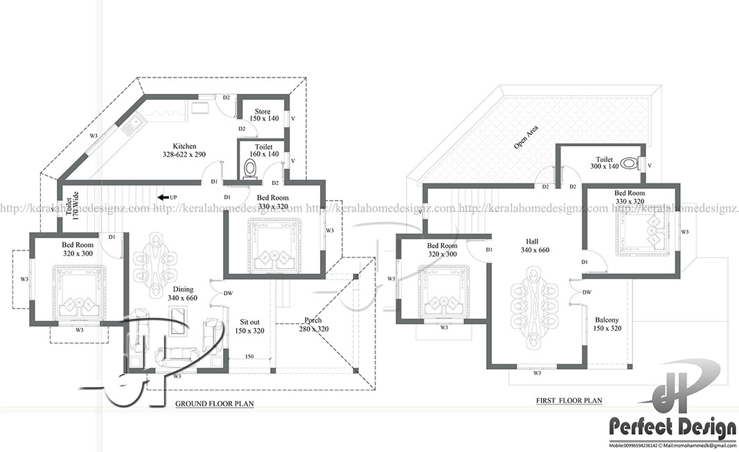 Double Floor Colonial Style Home Part - 37: The Living And Dining Room Are Very Well Designed. This Plan Is Designed In A Manner For The Latest Interior Designs. Double Floor Colonial Style Home ...