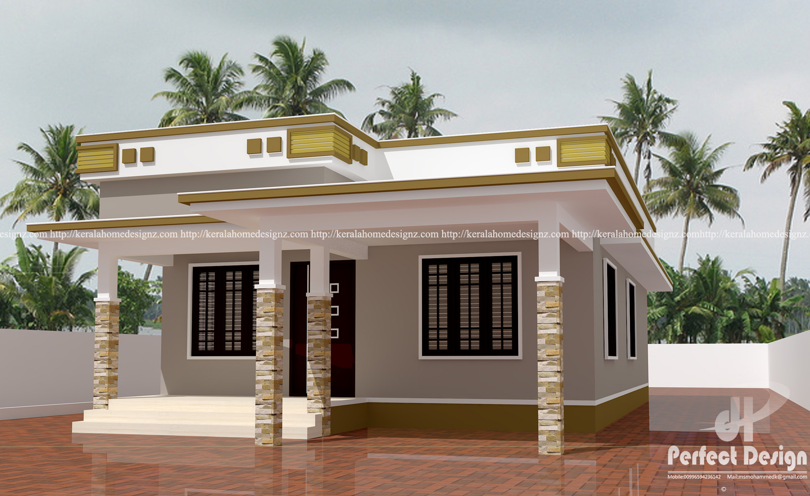 Simple contemporary home design \u2013 Kerala Home Design