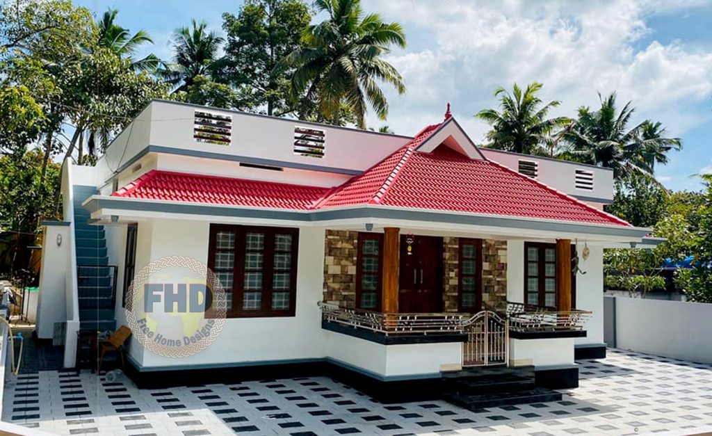 Kerala Style Single Floor Free Home